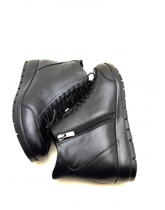 5008 AYMODA LASTİKLİ FERMARLI BAYAN DERİ BOT