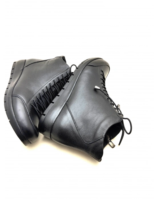 5008 AYMODA LASTİKLİ FERMARLI BAYAN DERİ BOT