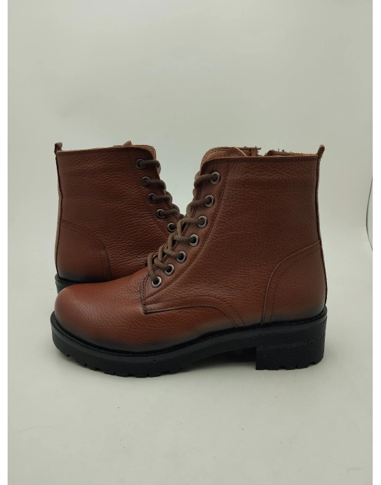 504 AYMODA HAKİKİ DERİ DÜZ YÜZLÜ BAYAN POSTAL BOT