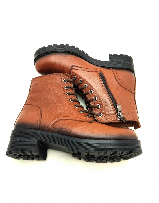 504 AYMODA HAKİKİ DERİ DÜZ YÜZLÜ BAYAN POSTAL BOT