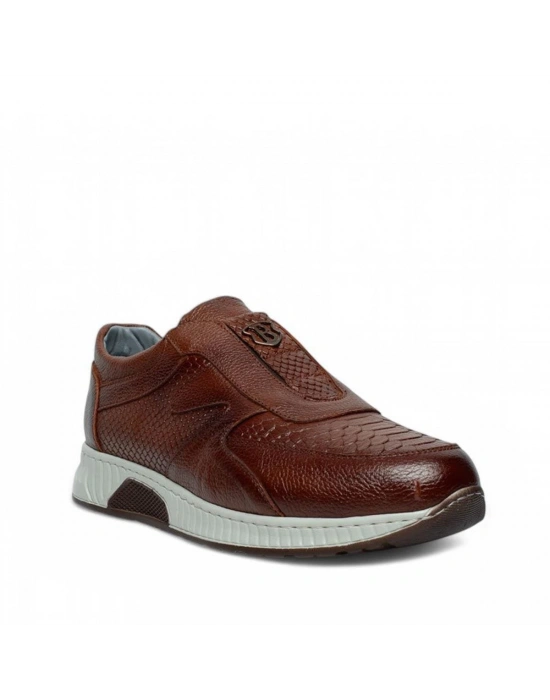5070 MERT ERKEK POLİTABAN HAKİKİ DERİ  LASTİKLİ AYAKKABI