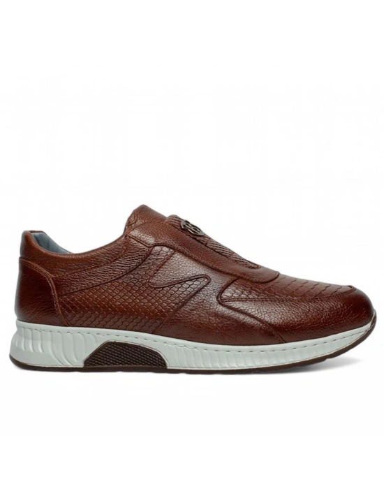 5070 MERT ERKEK POLİTABAN HAKİKİ DERİ  LASTİKLİ AYAKKABI