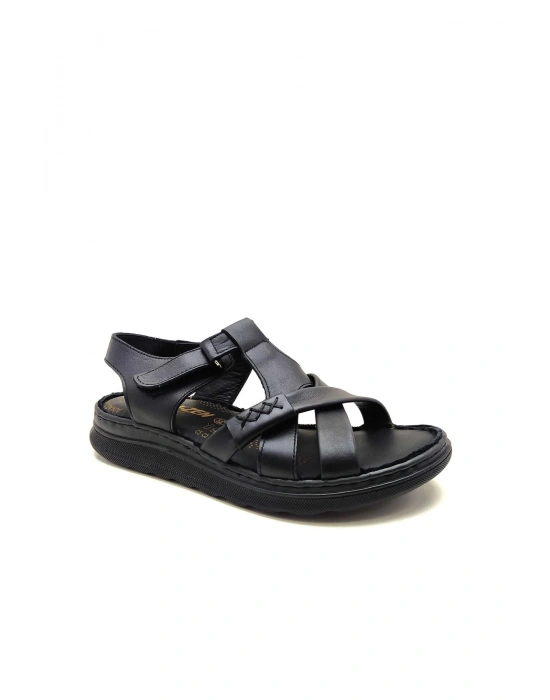 4002 VEFAZEN DERİ ANATOMİK SANDALET