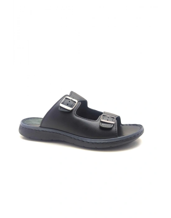 323 Axfor Deri Tokalı Terlik