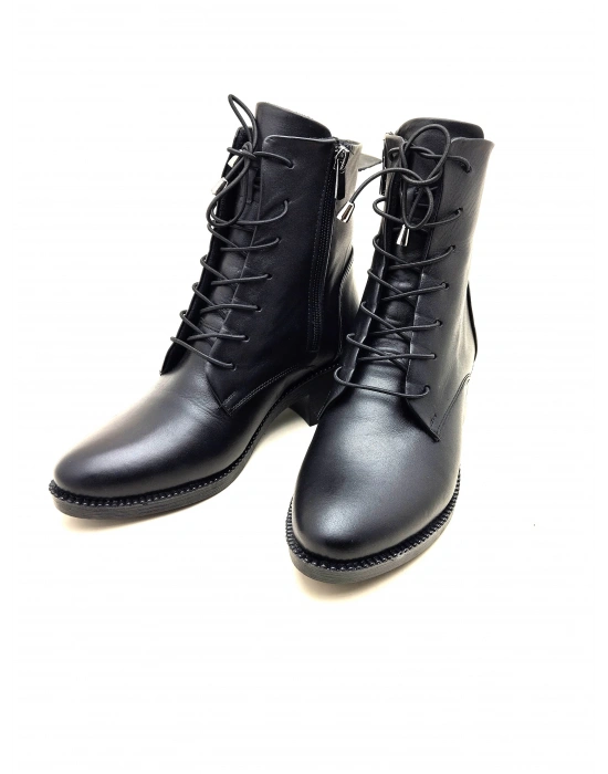 9050 AYMODA DERİ SİVRİ KALIP KLASİK RAHAT BOT