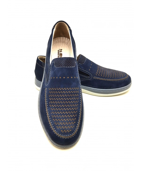 050 NUH EKİCİ YAZLIK ERKEK AYAKKABI SOFT ANATOMİK POLİ TABAN HAKİKİ DERİ AYAKKABI