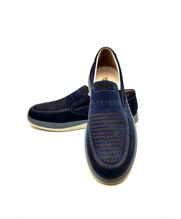 050 NUH EKİCİ YAZLIK ERKEK AYAKKABI SOFT ANATOMİK POLİ TABAN HAKİKİ DERİ AYAKKABI