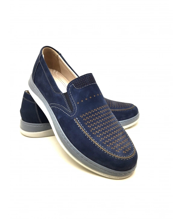 050 NUH EKİCİ YAZLIK ERKEK AYAKKABI SOFT ANATOMİK POLİ TABAN HAKİKİ DERİ AYAKKABI