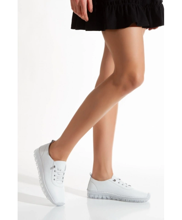 1701 VEFAZEN HAKİKİ DERİ SOFT ANATOMİK ŞEFFAF TABANLI KADIN AYAKKABISI