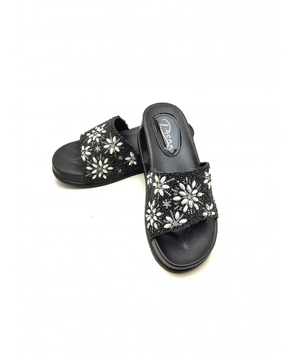 20028 PİENN YÜKSEK TABANLI TAŞLI KADIN TERLİĞİ