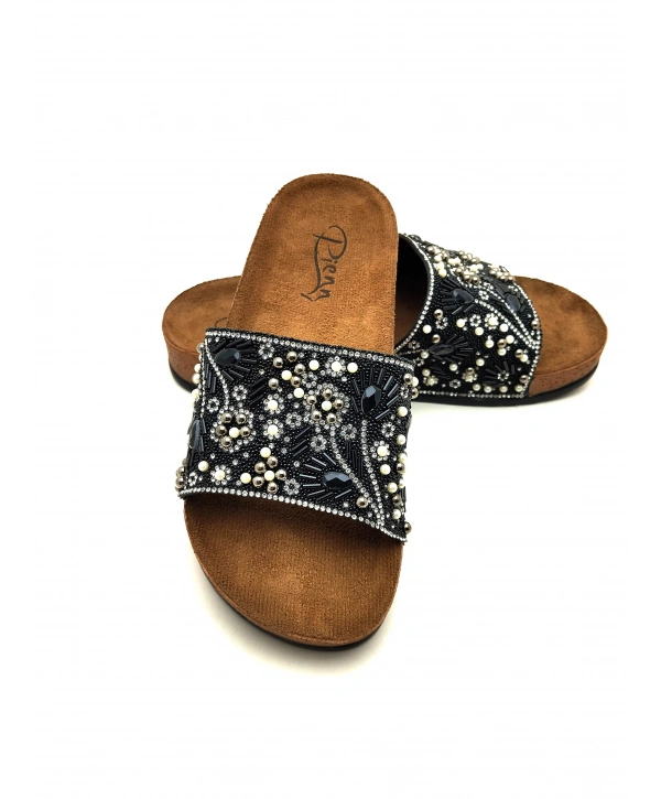 20050 PARMİ TAŞLI BAYAN RAHAT ŞIK TERLİK