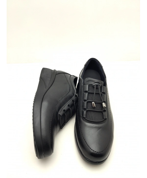 2025 AYMODA % YÜZ DERİ DOLGUTABAN LASTİKLİ KONFORT AYAKKABI