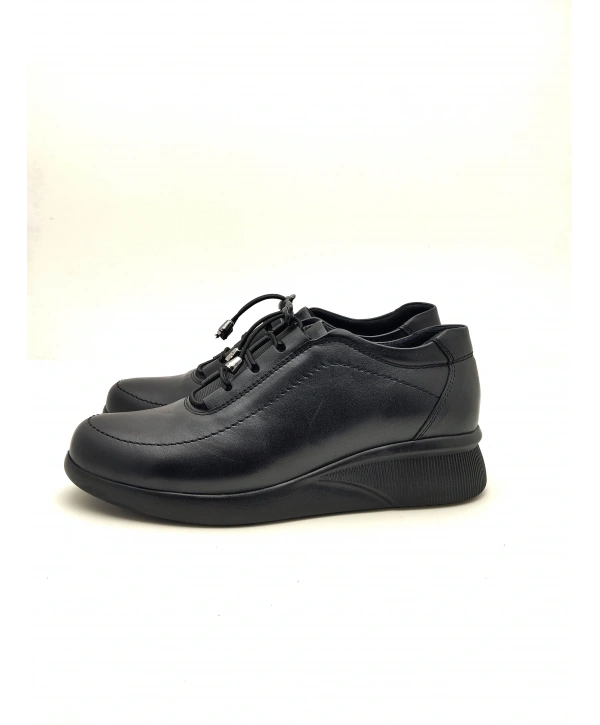 2025 AYMODA % YÜZ DERİ DOLGUTABAN LASTİKLİ KONFORT AYAKKABI