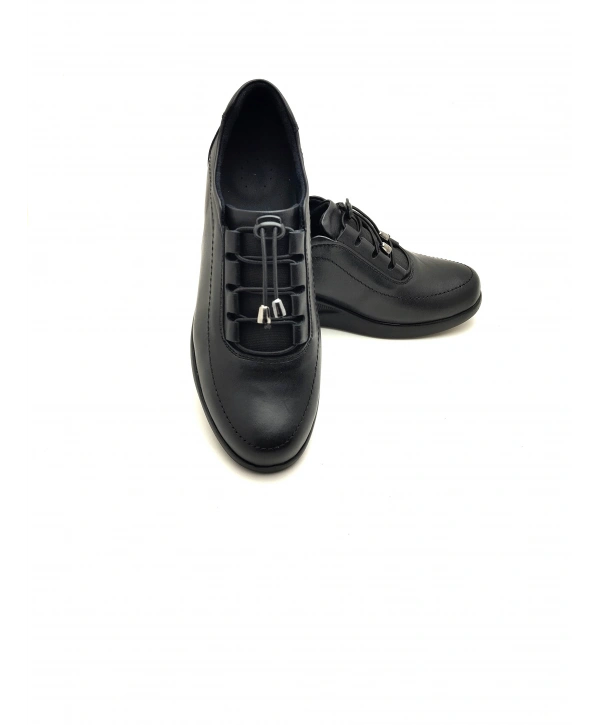 2025 AYMODA % YÜZ DERİ DOLGUTABAN LASTİKLİ KONFORT AYAKKABI