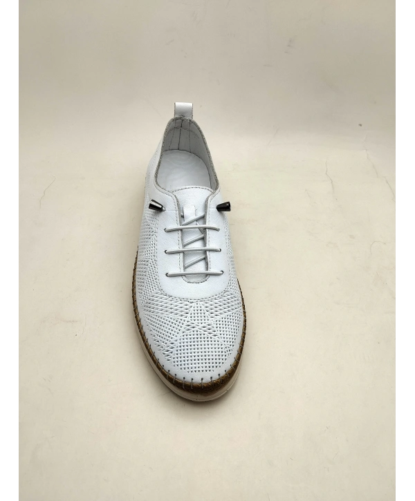 310 AYMODA DERİ BAYAN ANATOMİK GÜNLÜK SPOR AYAKKABI