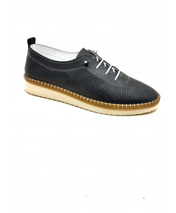 310 AYMODA DERİ BAYAN ANATOMİK GÜNLÜK SPOR AYAKKABI