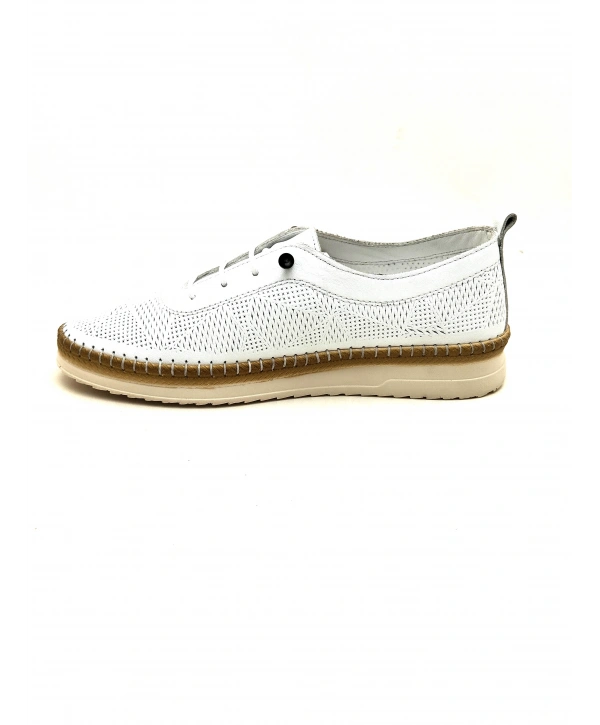 310 AYMODA DERİ BAYAN ANATOMİK GÜNLÜK SPOR AYAKKABI