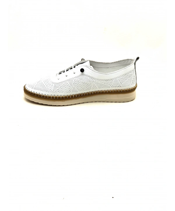 310 AYMODA DERİ BAYAN ANATOMİK GÜNLÜK SPOR AYAKKABI