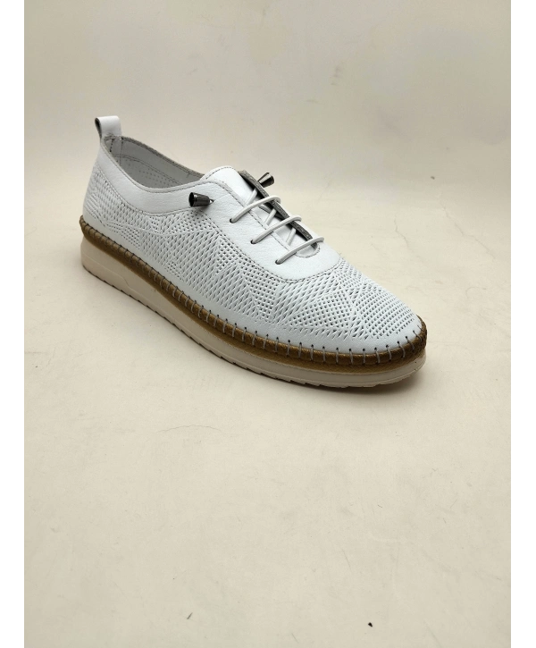 310 AYMODA DERİ BAYAN ANATOMİK GÜNLÜK SPOR AYAKKABI