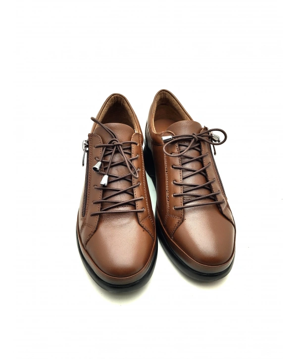 4051 AYMODA HAKİKİ DERİ FERMARLI ANATOMİK ŞIK  AYAKKABI