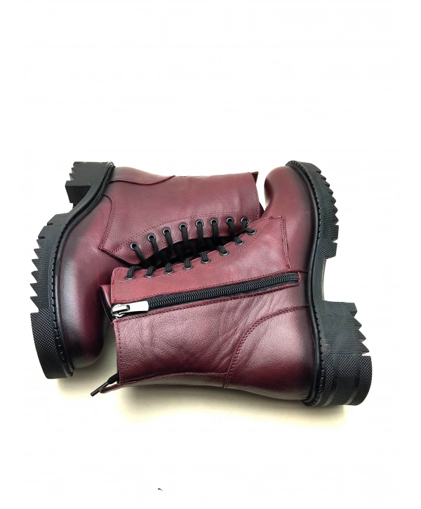 5003 MODA KADIN HAKİKİ DERİ UZUN KONÇLU POSTAL BOT