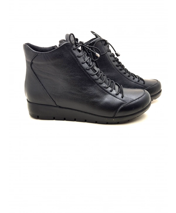 5008 AYMODA LASTİKLİ FERMARLI BAYAN DERİ BOT