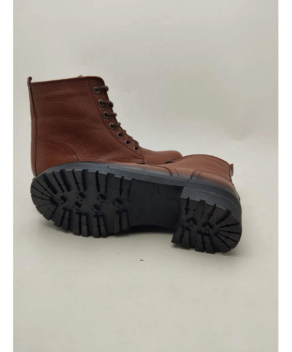 504 AYMODA HAKİKİ DERİ DÜZ YÜZLÜ BAYAN POSTAL BOT