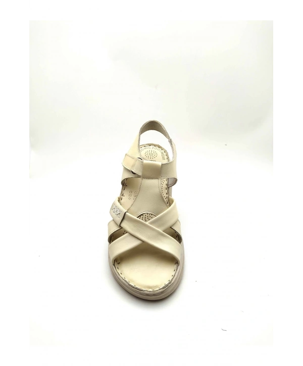 4002 VEFAZEN DERİ ANATOMİK SANDALET