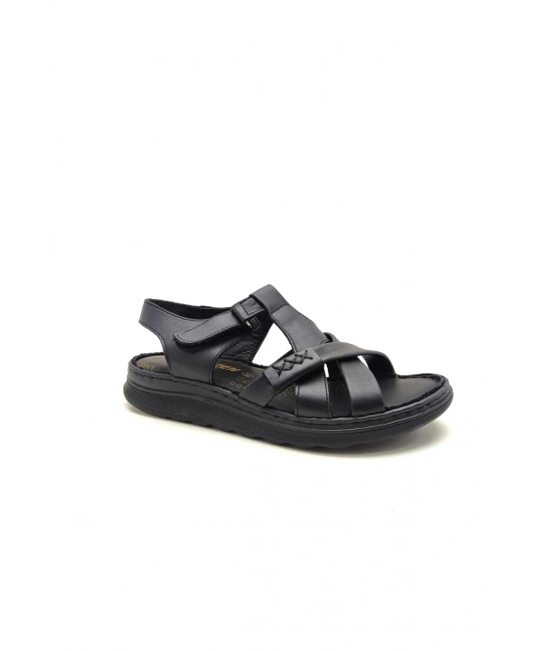 4002 VEFAZEN DERİ ANATOMİK SANDALET