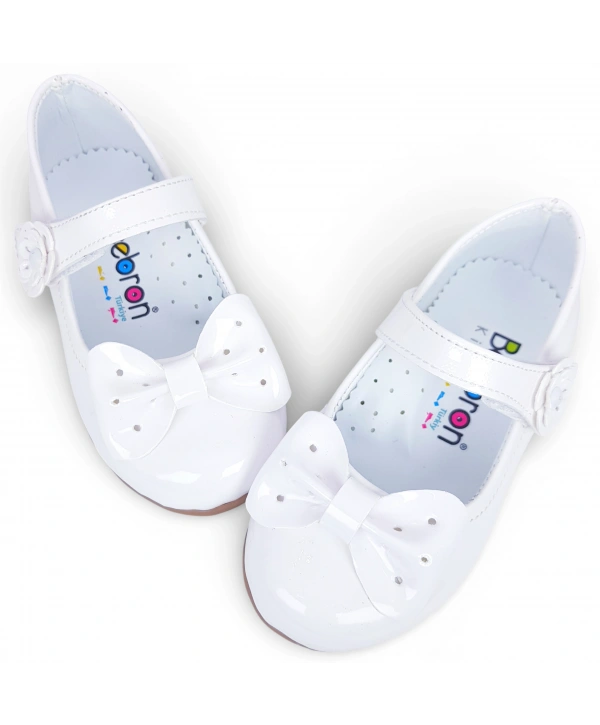 204 Ortopedik Kız Babet Bebek rugan Balerin Ayakkabısı