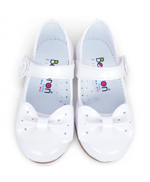 204 Ortopedik Kız Babet Bebek rugan Balerin Ayakkabısı