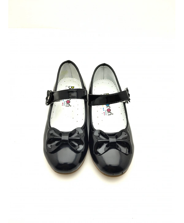 204 Ortopedik Kız Babet Bebek rugan Balerin Ayakkabısı