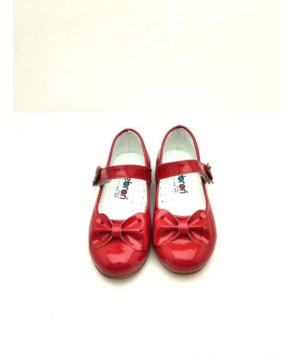 204 Ortopedik Kız Babet Bebek Balerin rugan Ayakkabısı