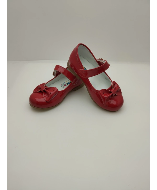 204 Ortopedik Kız Babet Bebek Balerin rugan Ayakkabısı