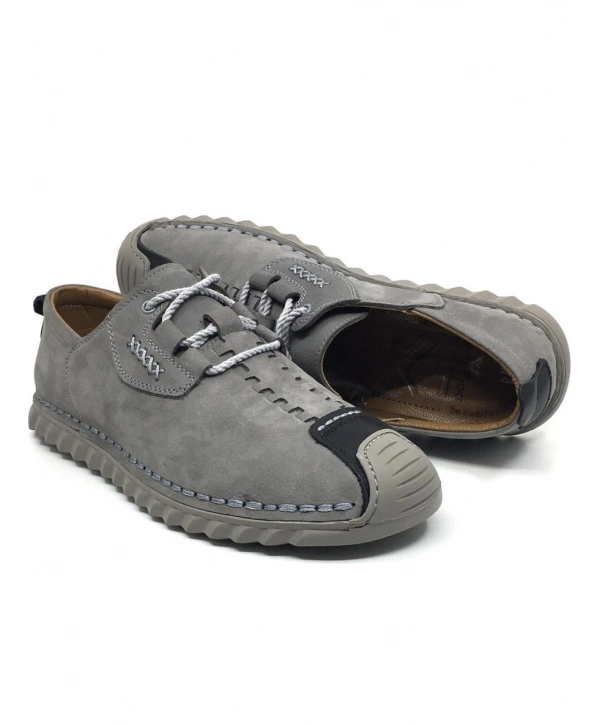 4485 %100 HAKİKİ DERİ 45-48- BÜYÜK NUMARA ERKEKORTOPEDİK  BAĞLI AYAKKABI