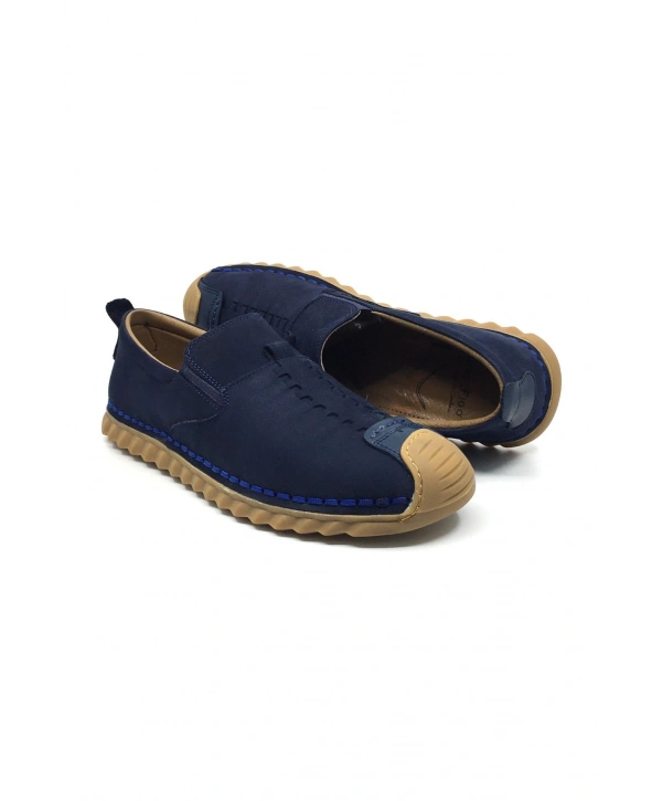 4486 %100  HAKİKİ DERİ ORTOPEDİK YAZLIK YENİ SEZON 45-48-LASTİKLİ BABET AYAKKABI