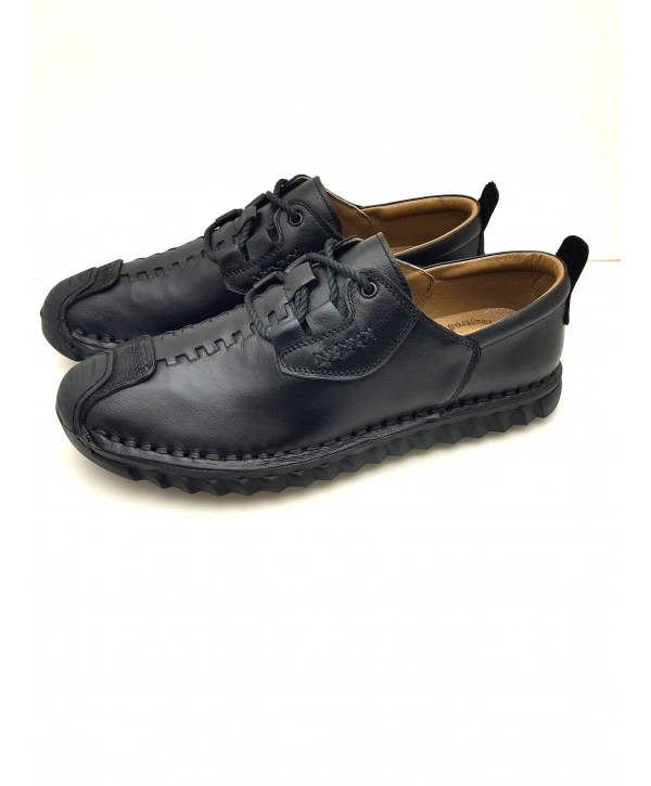 3831 %100 Deri Ortopedik Erkek Yazlık Rahat Günlük Çarık Yeni Sezon Ayakkabı