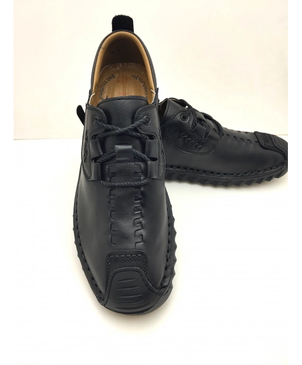 3831 %100 Deri Ortopedik Erkek Yazlık Rahat Günlük Çarık Yeni Sezon Ayakkabı