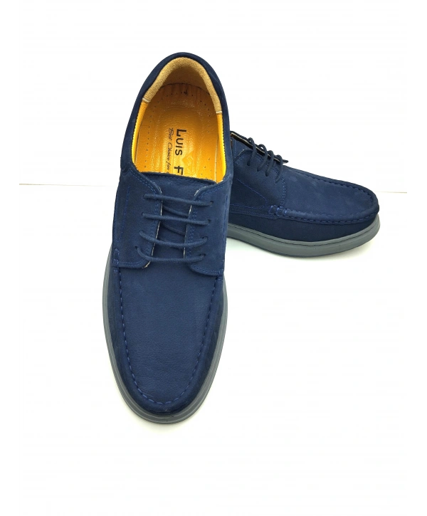 3802 % 100 HAKİKİ DERİ ORTOPEDİK RAHAT BAĞCIKLI ERKEK AYAKKABISI