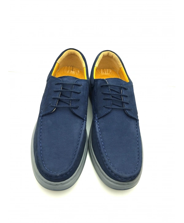 3802 % 100 HAKİKİ DERİ ORTOPEDİK RAHAT BAĞCIKLI ERKEK AYAKKABISI