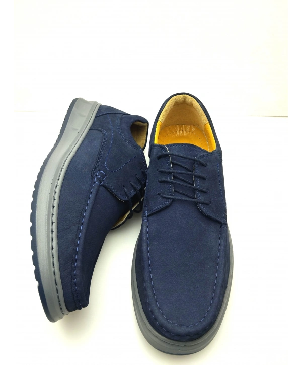 3802 % 100 HAKİKİ DERİ ORTOPEDİK RAHAT BAĞCIKLI ERKEK AYAKKABISI