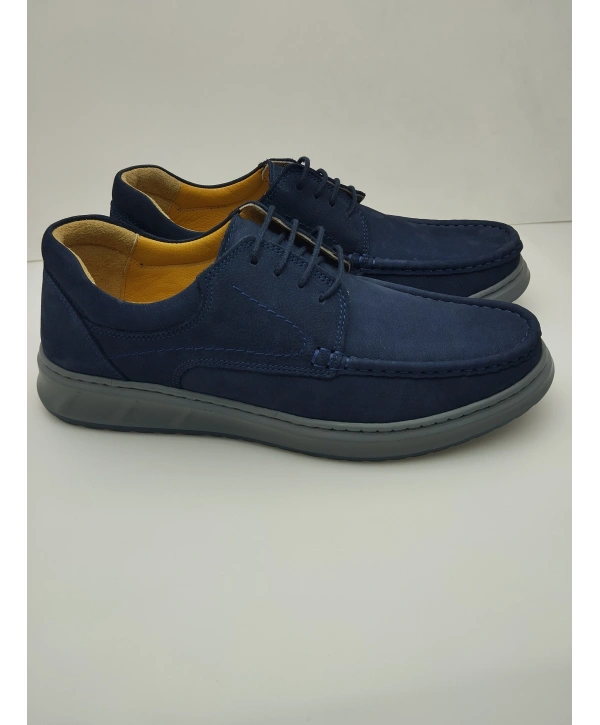 3802 % 100 HAKİKİ DERİ ORTOPEDİK RAHAT BAĞCIKLI ERKEK AYAKKABISI