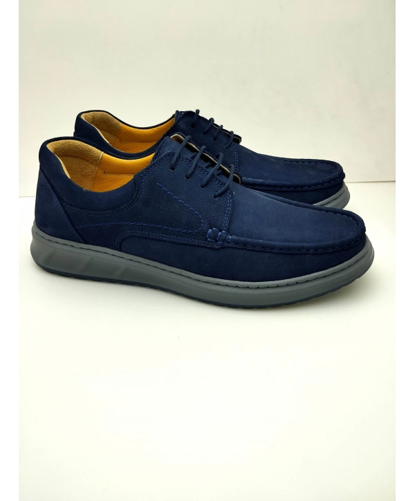 3802 % 100 HAKİKİ DERİ ORTOPEDİK RAHAT BAĞCIKLI ERKEK AYAKKABISI