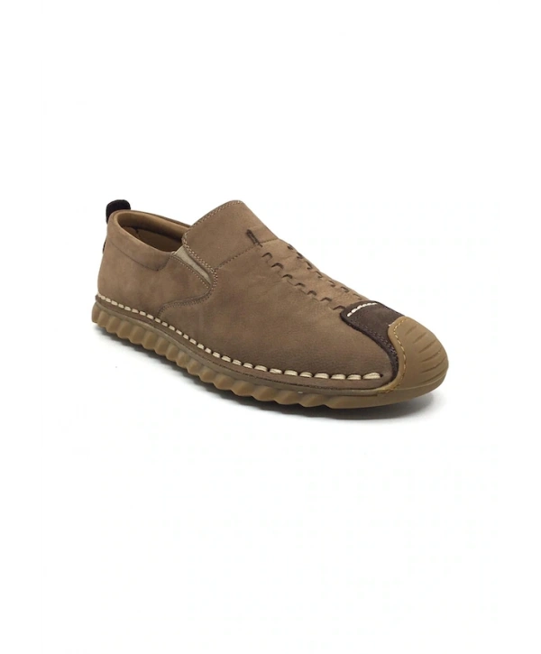 4486 % 100 HAKİKİ DERİ ORTOPEDİK YAZLIK YENİ SEZON 45-48-LASTİKLİ ÇARIK MODEL AYAKKABI