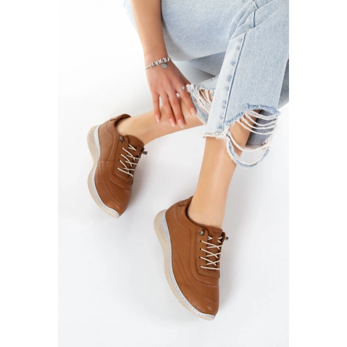 1115 VEFAZEN DERİ BAYAN KONFORT GÜNLÜK SPOR AYAKKABI