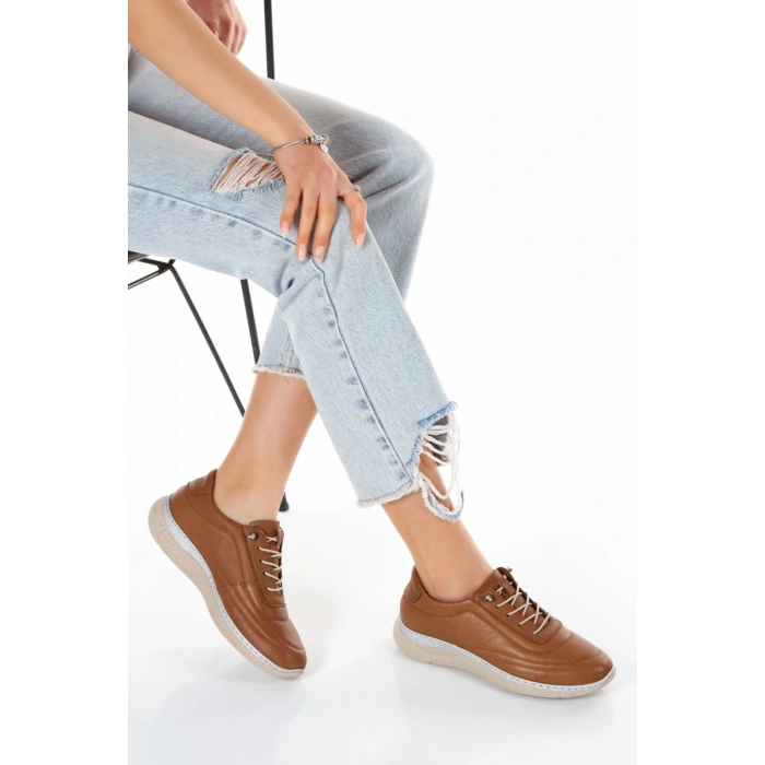 1115 VEFAZEN DERİ BAYAN KONFORT GÜNLÜK SPOR AYAKKABI