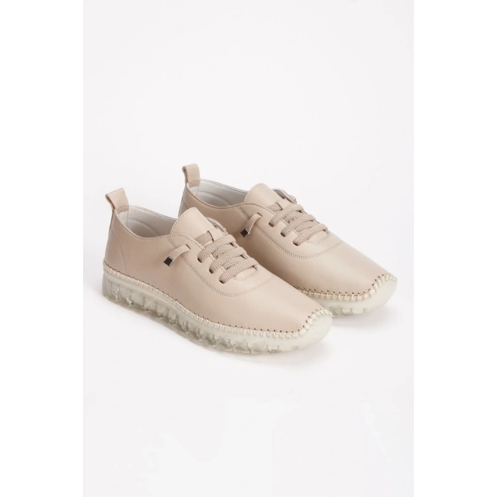 1701 VEFAZEN HAKİKİ DERİ SOFT ANATOMİK ŞEFFAF TABANLI KADIN AYAKKABISI