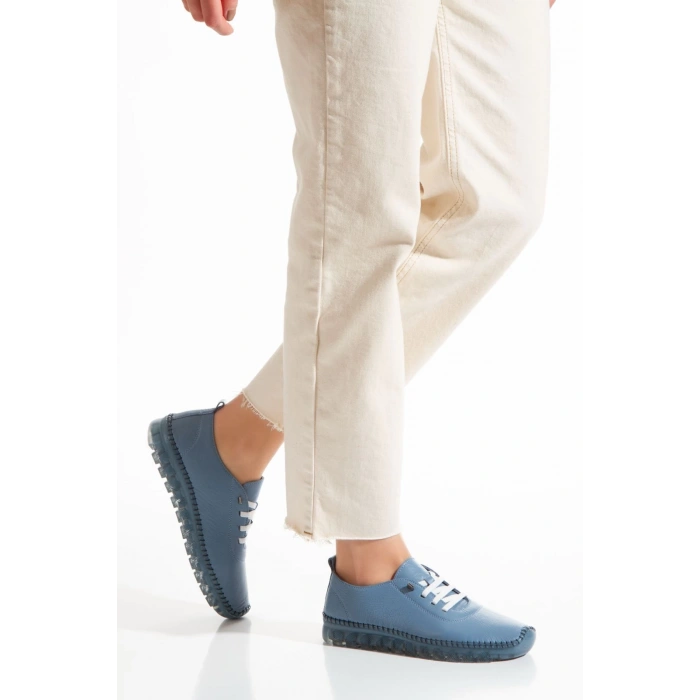 1701 VEFAZEN HAKİKİ DERİ SOFT ANATOMİK ŞEFFAF TABANLI KADIN AYAKKABISI