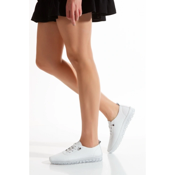 1701 VEFAZEN HAKİKİ DERİ SOFT ANATOMİK ŞEFFAF TABANLI KADIN AYAKKABISI