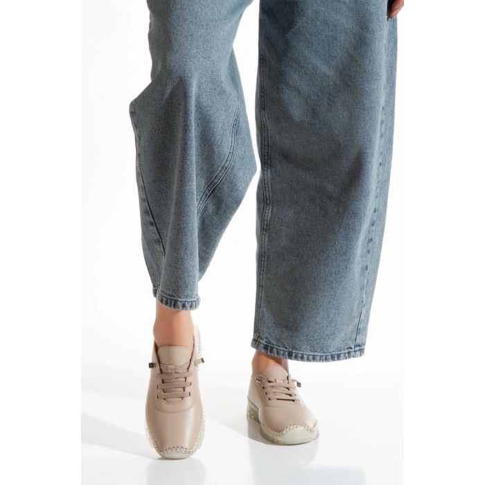 1701 VEFAZEN HAKİKİ DERİ SOFT ANATOMİK ŞEFFAF TABANLI KADIN AYAKKABISI